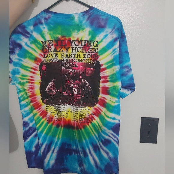 NEIL YOUNG NWOT Tie-Dye Concert T-Shirt - Picture 2 of 3